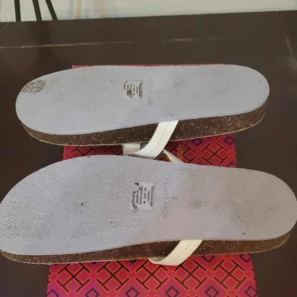 Tory Burch Purple and White Sandals - Picture 3 of 5